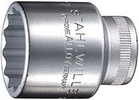 Stahlwille 50 34 03010034 Dubbel zeskant Dopsleutelinzetstuk 34 mm 1/2 (12.5 mm) - thumbnail