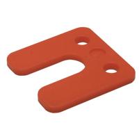 Gebr. Bodegraven drukplaten - met sleuf - 5 mm - kunststof - rood - 192 st - thumbnail