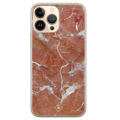 iPhone 13 Pro Max siliconen hoesje - Marble sunkissed