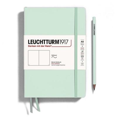 Leuchtturm Mint Green, Medium (A5), 251 p., plain
