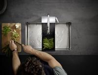 Hansgrohe Aquno Select M81 ééngreeps keukenkraan 170, uittrekbare vuistdouche, 3jet, chroom - thumbnail