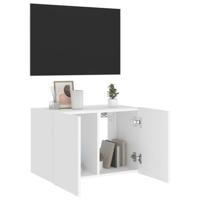 Tv-wandmeubel met LED-verlichting 60x35x41 cm wit - thumbnail
