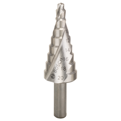 Bosch Accessories 2609255115 HSS Getrapte boor Gezamenlijke lengte 75 mm 3 vlakken schacht 1 stuk(s)