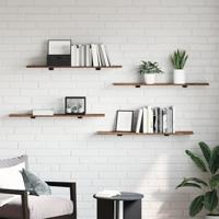 Boekenplank Bord 4 pcs Bruin 100 x 40 x 1.5cm Spaanplaat - thumbnail