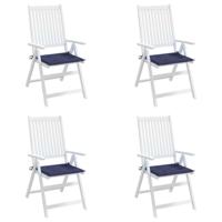 VidaXL Palletkussens 4 st 50x50x4 cm oxford stof marineblauw - thumbnail