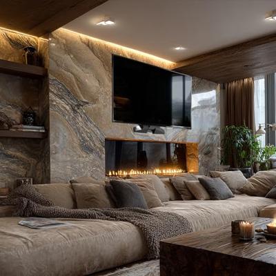 Mount Maclean,Elektrische TV boven open haard, Max vesa 600x400, Afstandsbediening, 37"-70", 35kg, MC-891