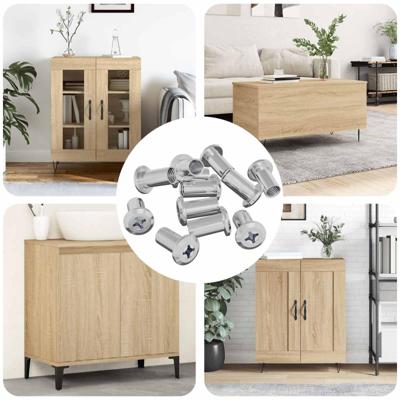 VidaXL Slotmoer 2857 pcs nikkel staal