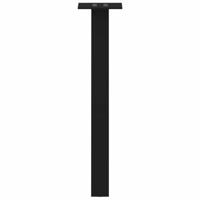 Salontafelpoten 4 st 30 cm staal zwart - thumbnail