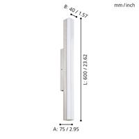 Eglo Design BadkamerlampTorretta 60cm nikkel mat - 94617 - thumbnail