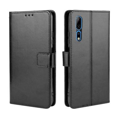 Voor ZTE Axon 10 Pro/Axon 10 Pro 5G/A2020 Pro Retro Crazy Horse Texture Horizontal Flip Leather Case met Holder & Card Slots & Photo Frame(Black)