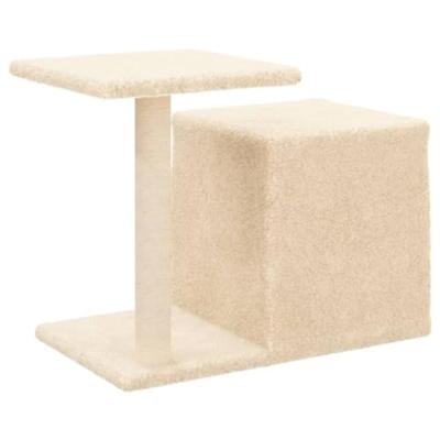 Kattenmeubel met sisal krabpalen 50,5 cm crmekleurig