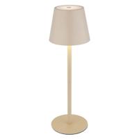 Globo Moderne tafellampVannie I zand bruin ook voor fles oplaadbaar - 58488S - thumbnail
