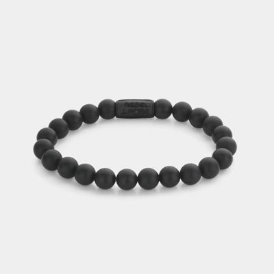 Rebel and Rose RR-80082-B Rekarmband Beads Mad Panther 8 mm zwart M 17,5 cm
