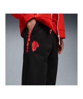 PUMA AC Milan Pumatech Trainingsbroek Woven 2025-2026 Zwart Rood - thumbnail