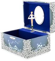 Simply For Kids juwelen-muziekdoosje ballerina witte jurk blauw/wit - thumbnail