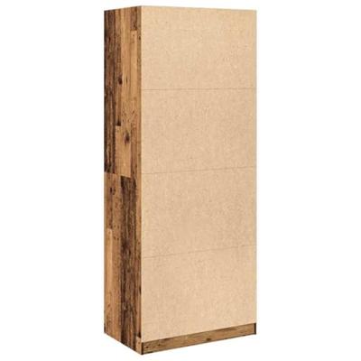 Kledingkast 80x50x200 cm bewerkt hout oud hout