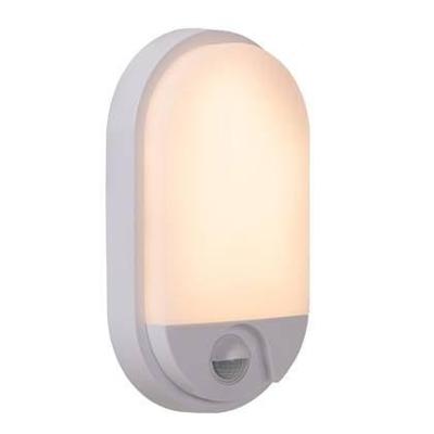 Lucide HUPS IR - Wandlamp Binnen/Buiten - LED - 1x10W 3000K - IP54 - Beweging & dag/nacht sensor - Wit Lucide HUPS IR - Wandlamp Binnen/Buiten - LED - 1x10W 3000K - IP54 - Beweging & dag/nacht sensor - Wit