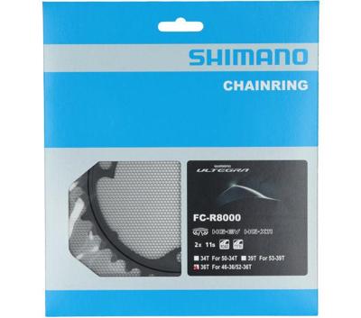 Shimano kettingblad ultegra 11v 36t y1w836000 fc-r8000 Shimano kettingblad ultegra 11v 36t y1w836000 fc-r8000