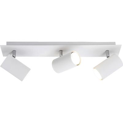 LED Plafondspot Mat Wit Rechthoekig - 3 Lichtbronnen - GU10 Fitting
