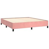 Bedframe fluweel roze 160x200 cm - thumbnail