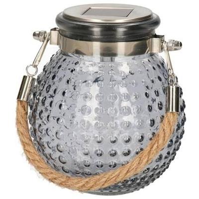 Solar glas 10,5x12,5 cm grijs Anna's Collection - Annas collection