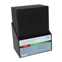 Sigel SM200 Menumap DIN A4 10 stuk(s) Incl. opbergdoos Zwart - thumbnail
