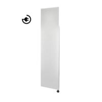Radiator Sanicair Denso 180 x 40 cm. Mat Wit Met Thermostaat Zwart Rechtsonder Sanicare - thumbnail