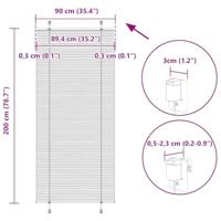 Pliss rolgordijn 90x200 cm stofbreedte 89,4 cm polyester roze - thumbnail