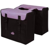 Greenlands Dubbele fietstas 34 liter 37 x 33 x 14cm (2x) - zwart / paars - thumbnail