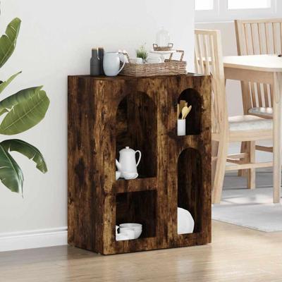 Dressoir Gerookt eiken 59 x 35 x 80.5 cm Bewerkt hout Dressoir Gerookt eiken 59 x 35 x 80.5 cm Bewerkt hout