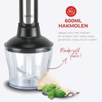 Bourgini Classic Staafmixer Set RVS/Zwart - thumbnail