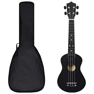 VidaXL Ukuleleset met tas voor kinderen sopraan 23'' zwart VidaXL Ukuleleset met tas voor kinderen sopraan 23'' zwart