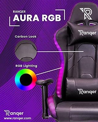 Ranqer Aura gamestoel RGB / LED zwart