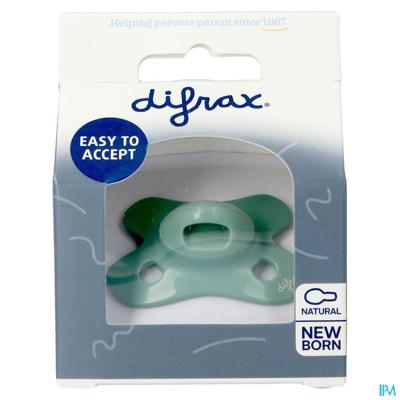 Difrax Fopspeen Natural Newborn Uni Sage