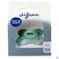 Difrax Fopspeen Natural Newborn Uni Sage - thumbnail