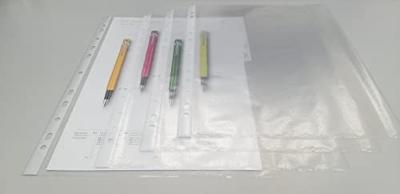 OFFICE products geperforeerde showtas, A4, 40 micron, gekorreld, pak van 100 stuks
