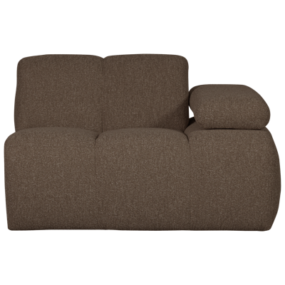 Woood Mojo 1-zits bank arm rechts bouclé Bruin Melange