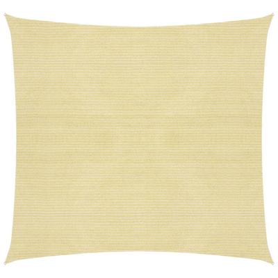 VidaXL Zonnezeil 160 g/m² 4x4 m hdpe beige