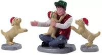 Lemax new puppies, s/3 kerstdorp figuur type 2 2021 - thumbnail