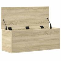 Opbergbox 90x35x35 cm bewerkt hout sonoma eikenkleurig - thumbnail
