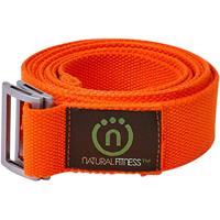Yoga Strap 2,44m (hennep) - oranje/rood - thumbnail