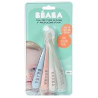 Set van 4 lepels Soft, eerste leeftijd, zonder BPA, van BEABA blue/ eucalyptus/ pink/ mist - thumbnail