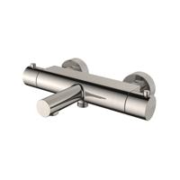 Style thermostatische badmengkraan cooltouch geborsteld staal - thumbnail