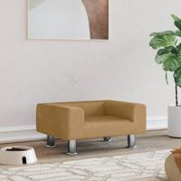 VidaXL Hondenmand 50x40x26,5 cm fluweel bruin - thumbnail