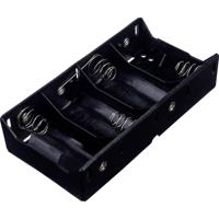 TRU COMPONENTS BH-143D Batterijhouder Aantal cellen: 4 D (mono) Soldeeraansluiting - thumbnail