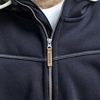 Blåkläder 4933 Hoodie met rits gevoerd marineblauw - maat XL - thumbnail