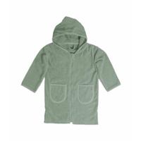 Funnies badjas katoen met rits stonegreen-1-2 jaar - thumbnail