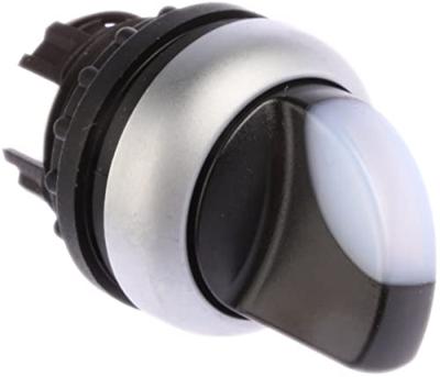 Eaton 216843-BK M22-WRLK3-W Keuzetoets Kunststof frontring Knevel Zwart 1 stuk(s)