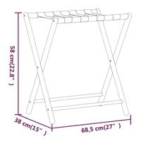 VidaXL Bagagerek 68,5x38x58 cm bamboe - thumbnail