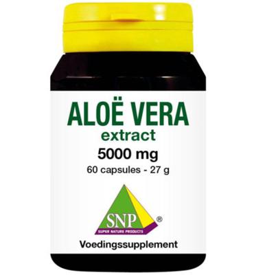 SNP Aloe vera 5000mg puur 60 Vegetarische capsules